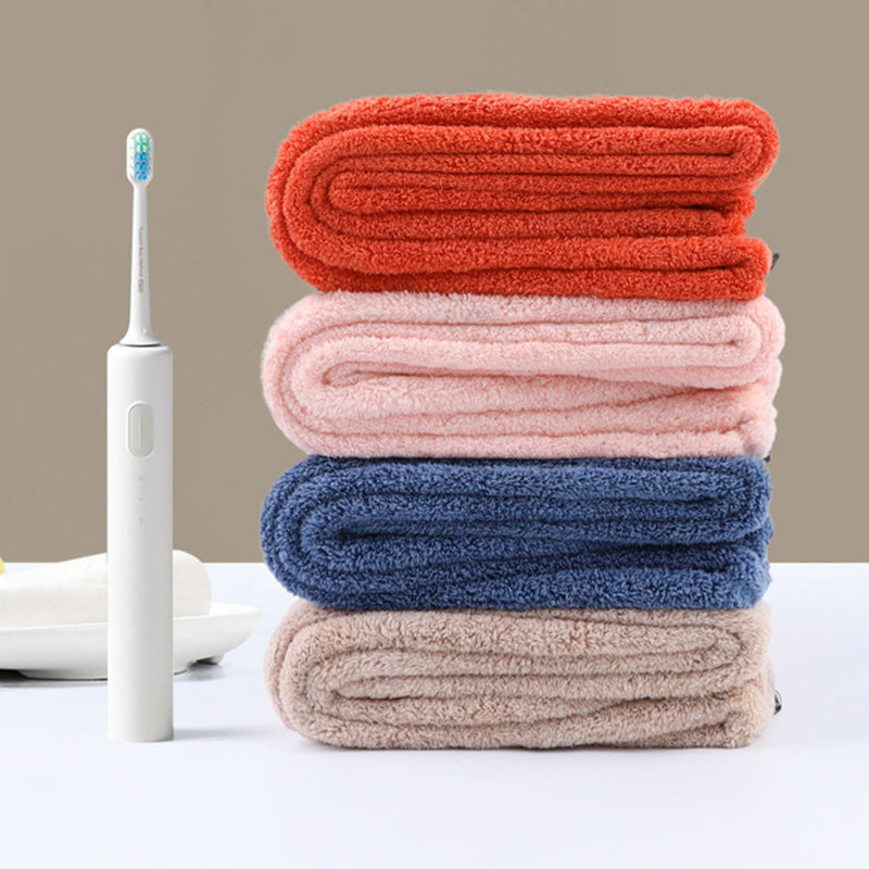 Bee Pattern Button Hair Drying Towel