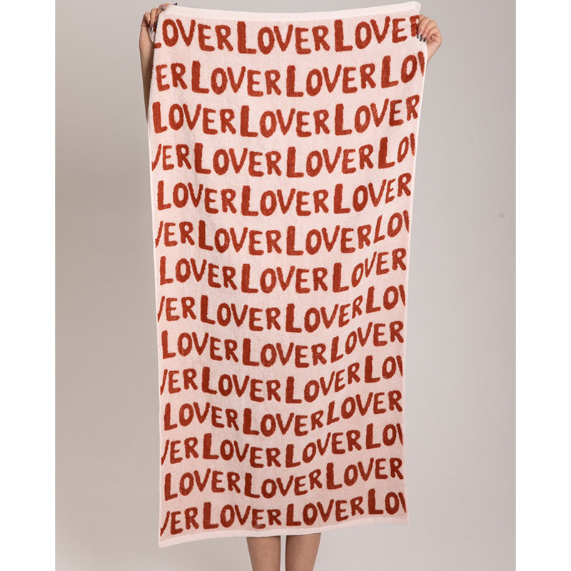 "LOVE" Print Breathable Cotton Towel