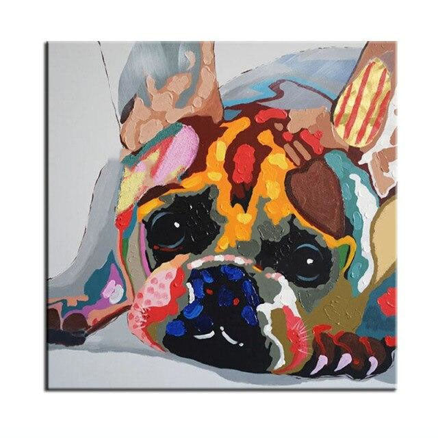 Fido Abstract Hand Painted Canvas