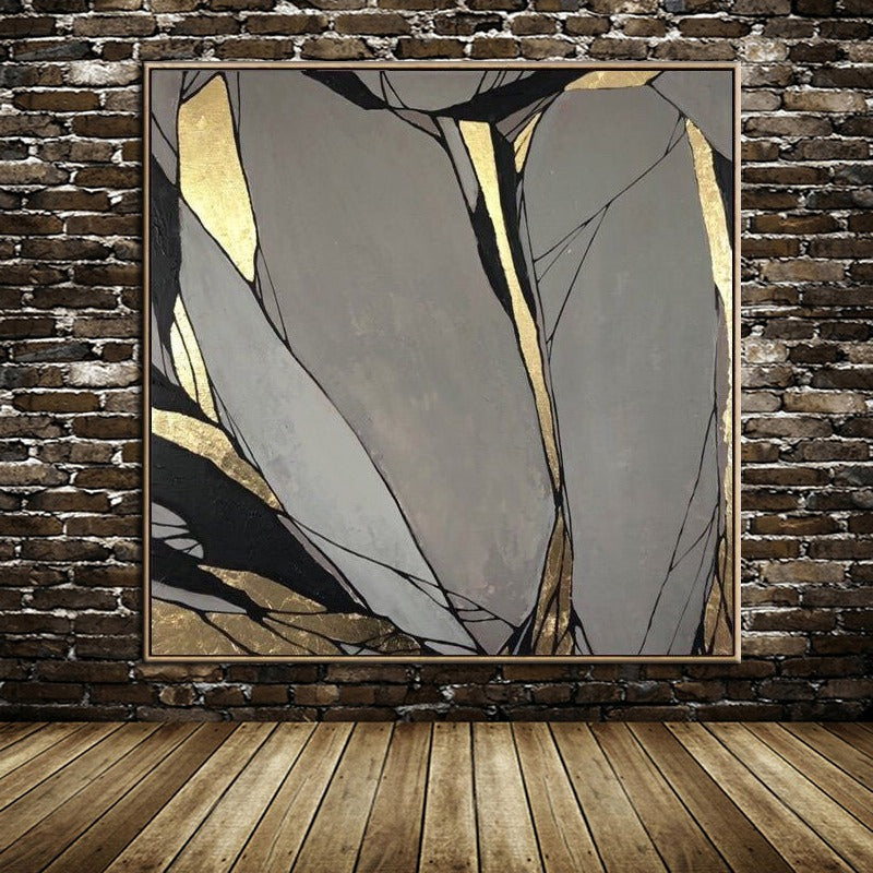 Fractured Hand Painted Canvas