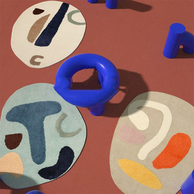 Franco Abstract Face Rugs
