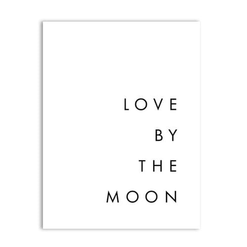 Love By The Moon Canvas Poster