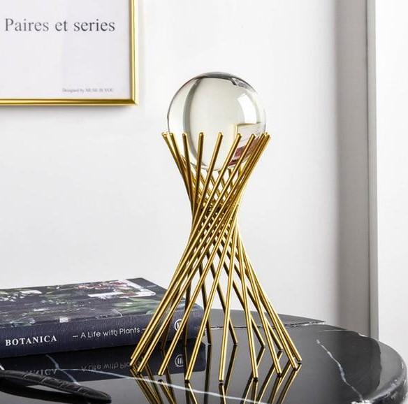 Gracielle Gazing Sphere Modern Statues