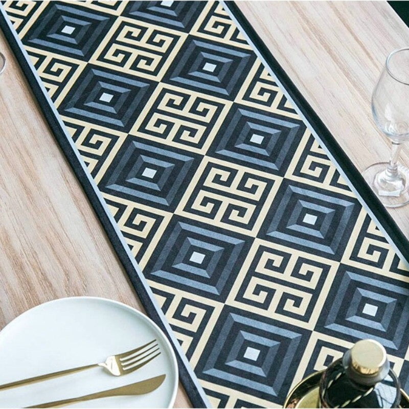 Grecian Diamonds Table Runner
