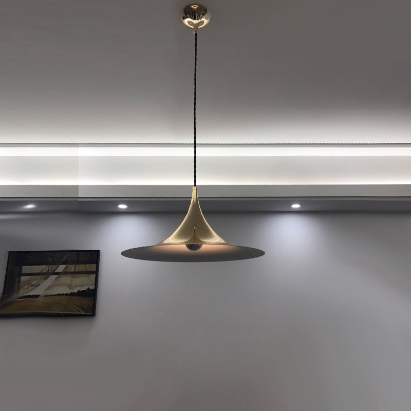 gubi semi pendant brass