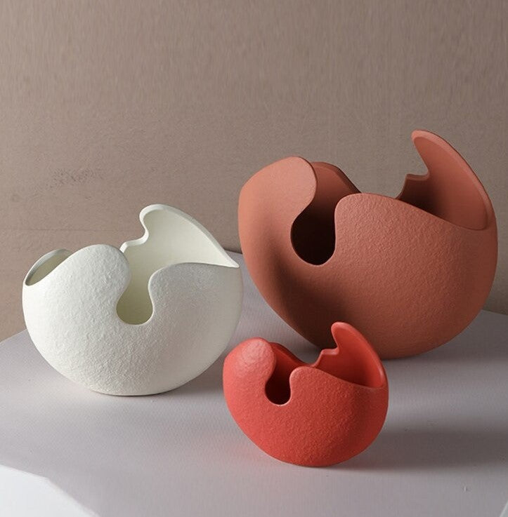 Hani Color Cracked Egg Vases