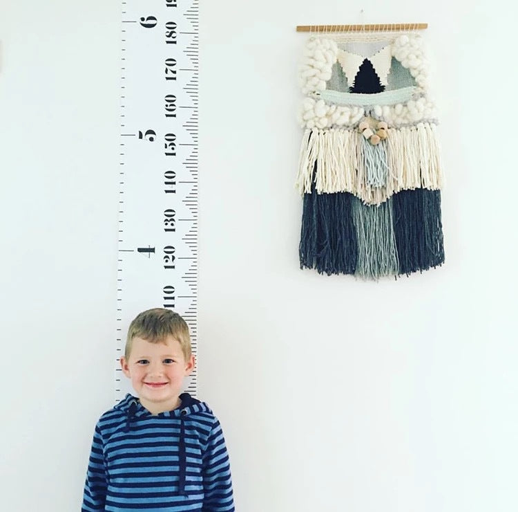 Hanging Ruler Height Chart Nursery Baby Kids Decor