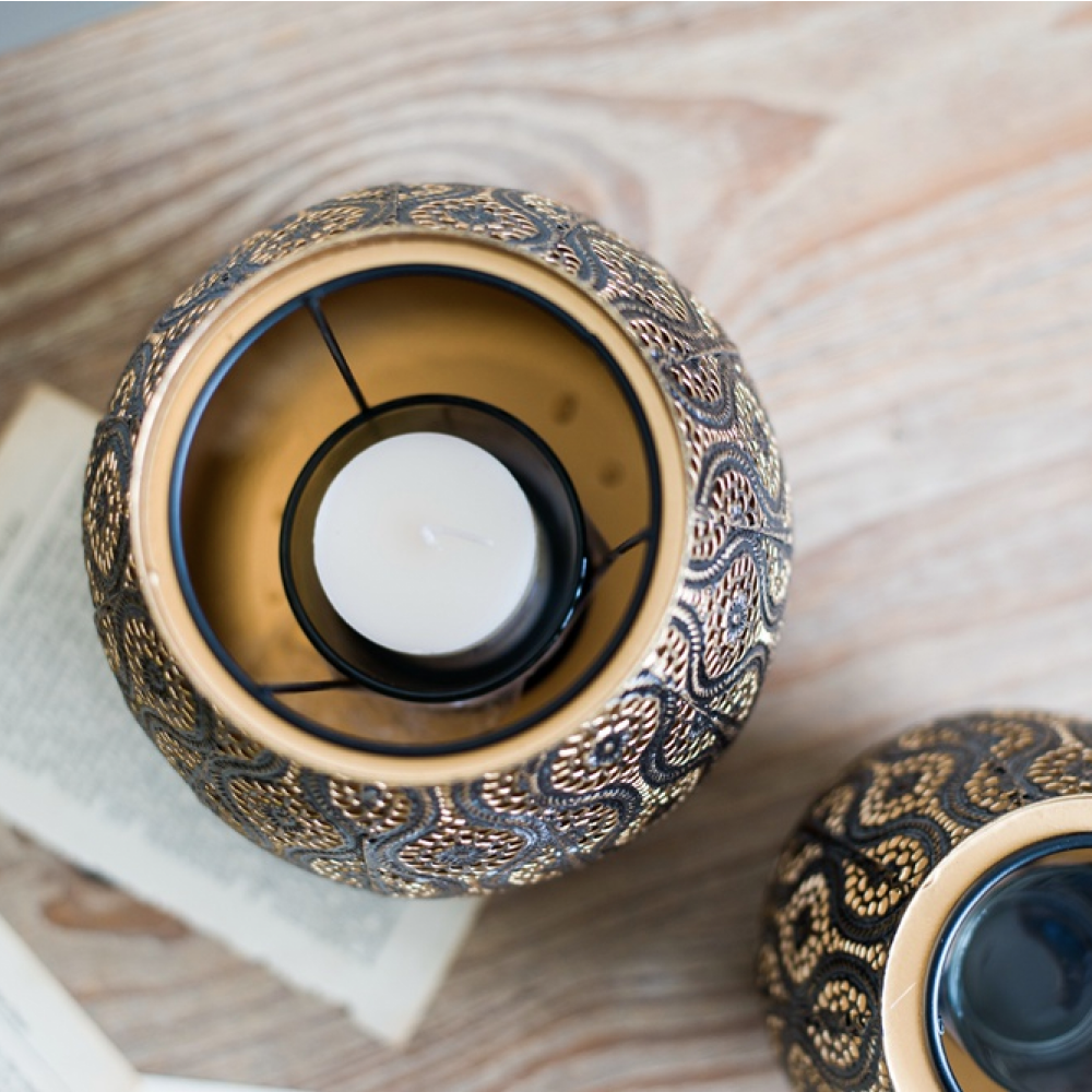 Hila Patterned Vintage Candle Holder