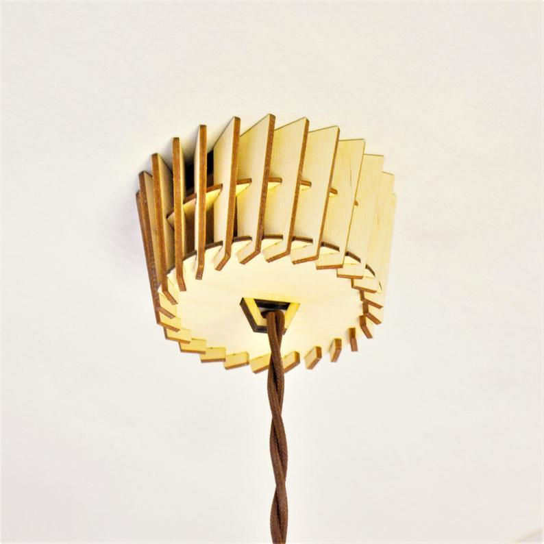 Handmade Wood Pendant Lamps