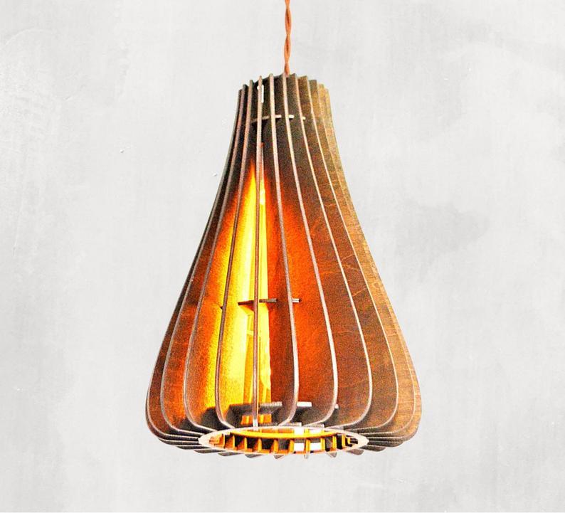Handmade Wood Pendant Lamps
