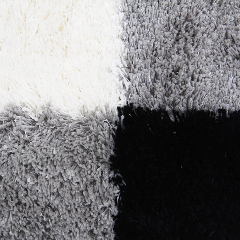 Feblilac Black and White Checkerboard Pattern Ultra Soft Bathroom Rug, Multiple Sized Bathroom Rug, Plush Water-Absorbent , Multiple Sized Anti Slip Toilet Mat, Black and White Thick Bathroom Carpet, Art Bathroom Mats, Best Bath Rugs, Hot Shower Mat