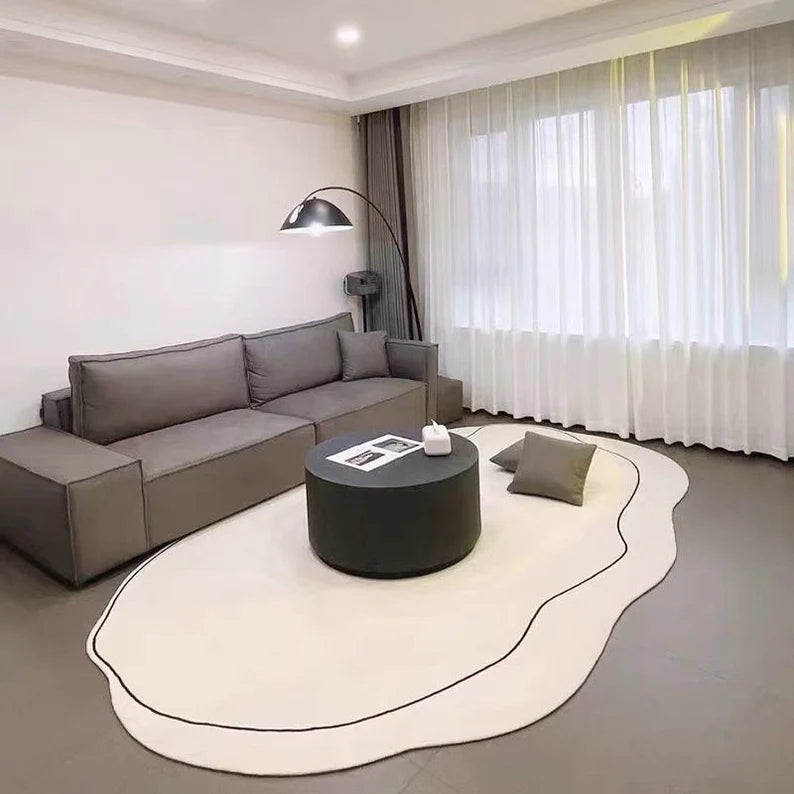 Japanese Minimalist Living Room Cashmere Carpet
