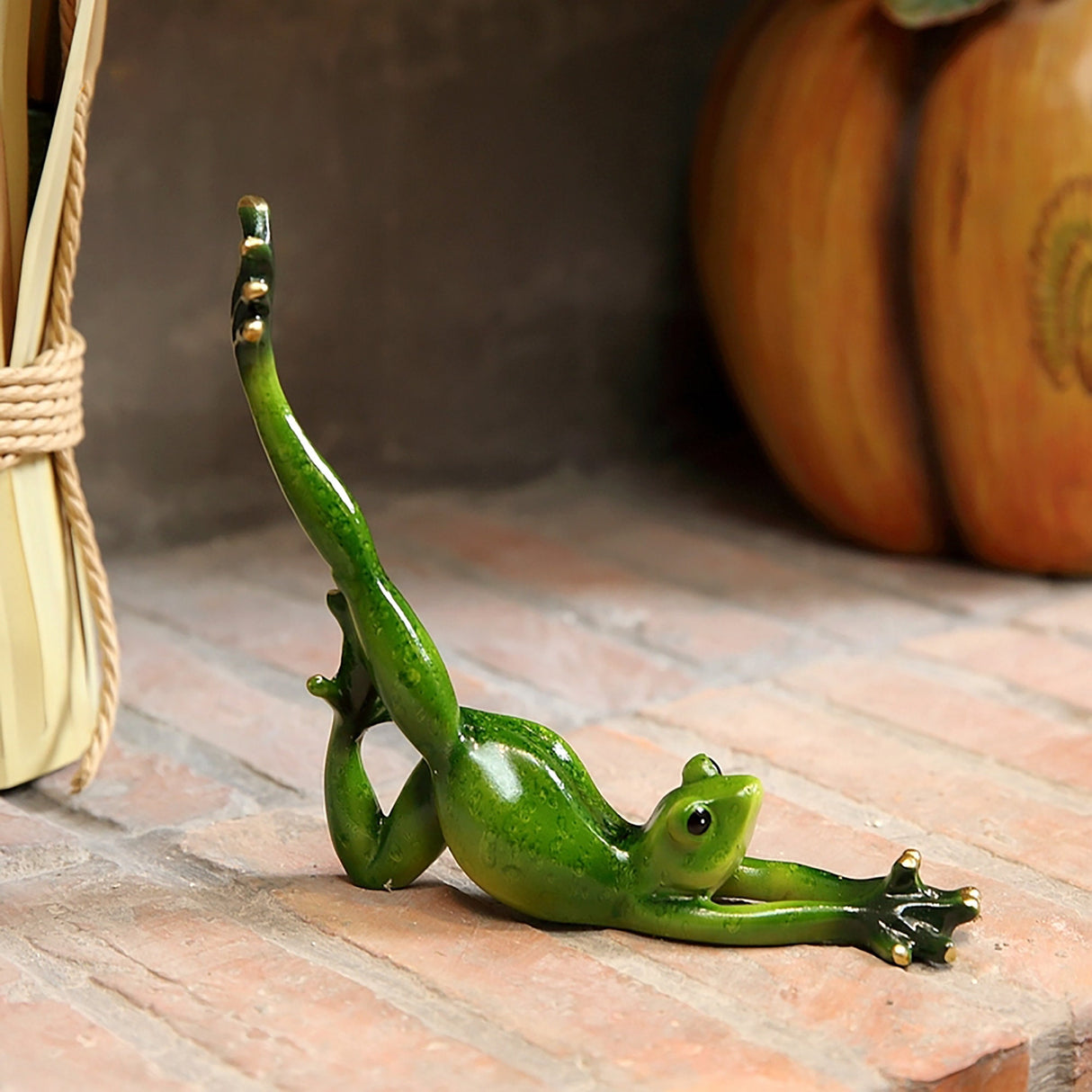 American country cute shape yoga frog decoration ornament crafts decoration creative funny handmade garden decoration children's room decor