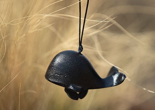 Japanese Style Wind Chime Wind Bell Ring, Cute Animal Shape Metal Chime, Traditional Eastern Oriental Zen Home Garden Decoration