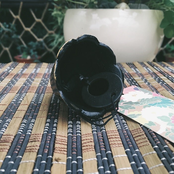 Japanese Style Metal Bell Wind Chime, Iron Bell Ring Windchime, Traditional Eastern Oriental Zen Home Garden Decoration