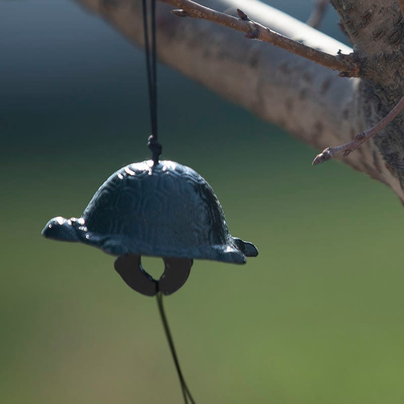 Japanese Style Wind Chime Wind Bell Ring, Cute Animal Shape Metal Chime, Traditional Eastern Oriental Zen Home Garden Decoration