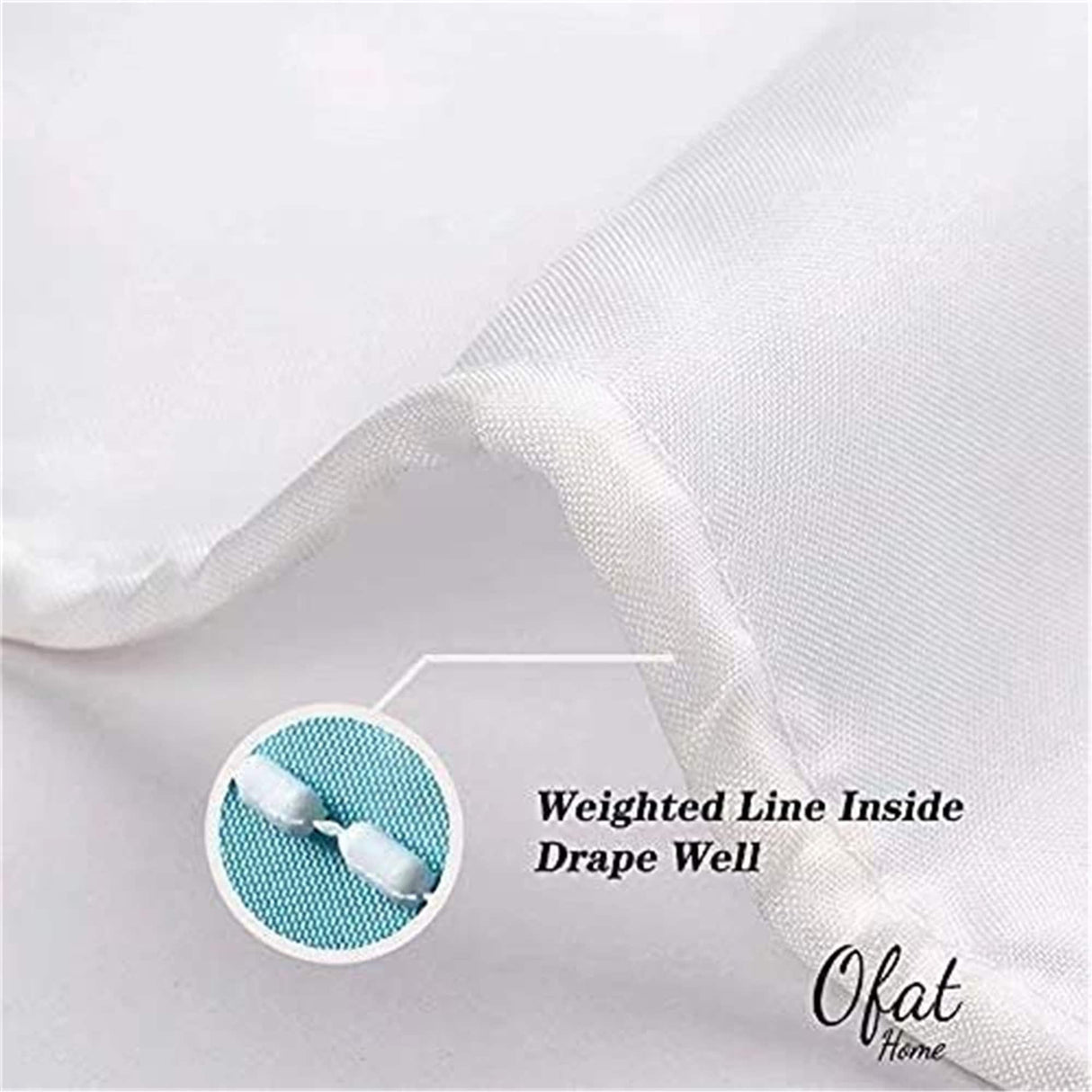 Ofat Home Minimalism Stripes Leaves Shower Curtain with Hooks Bathroom Decor,No Liner Needed Waterproof Washable,Heavy Fabric 150gsm,72"x72"