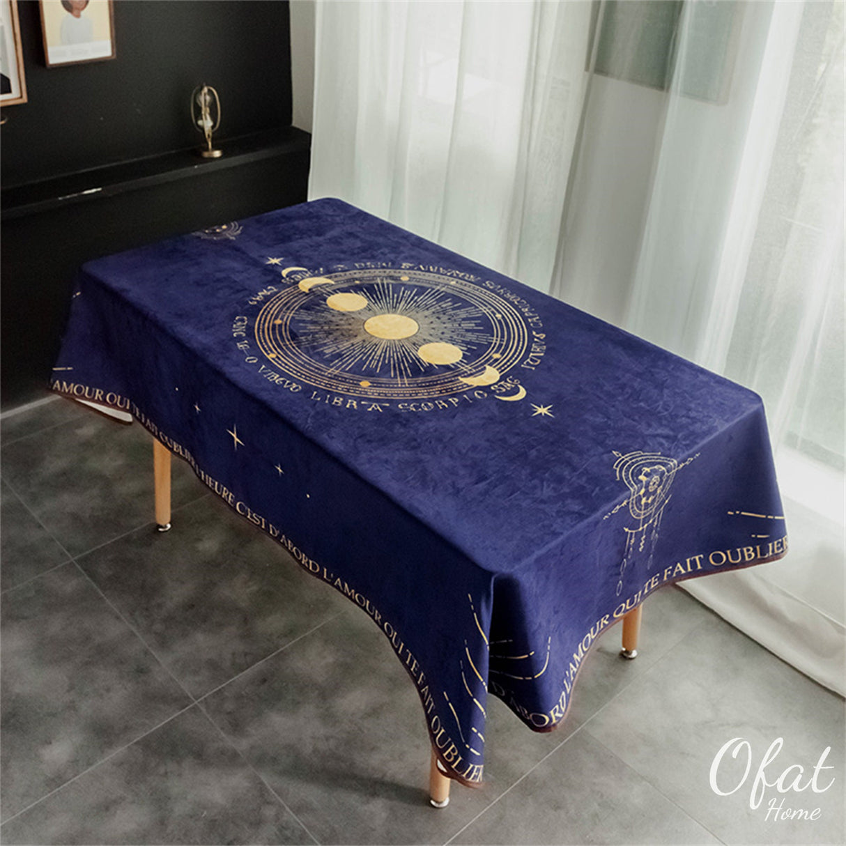 Nordic Tarot Card Tablecloth Home Fabric Classical Waterproof Deck Tablecloth Rectangle Tarot Tablecloths for Home Decor