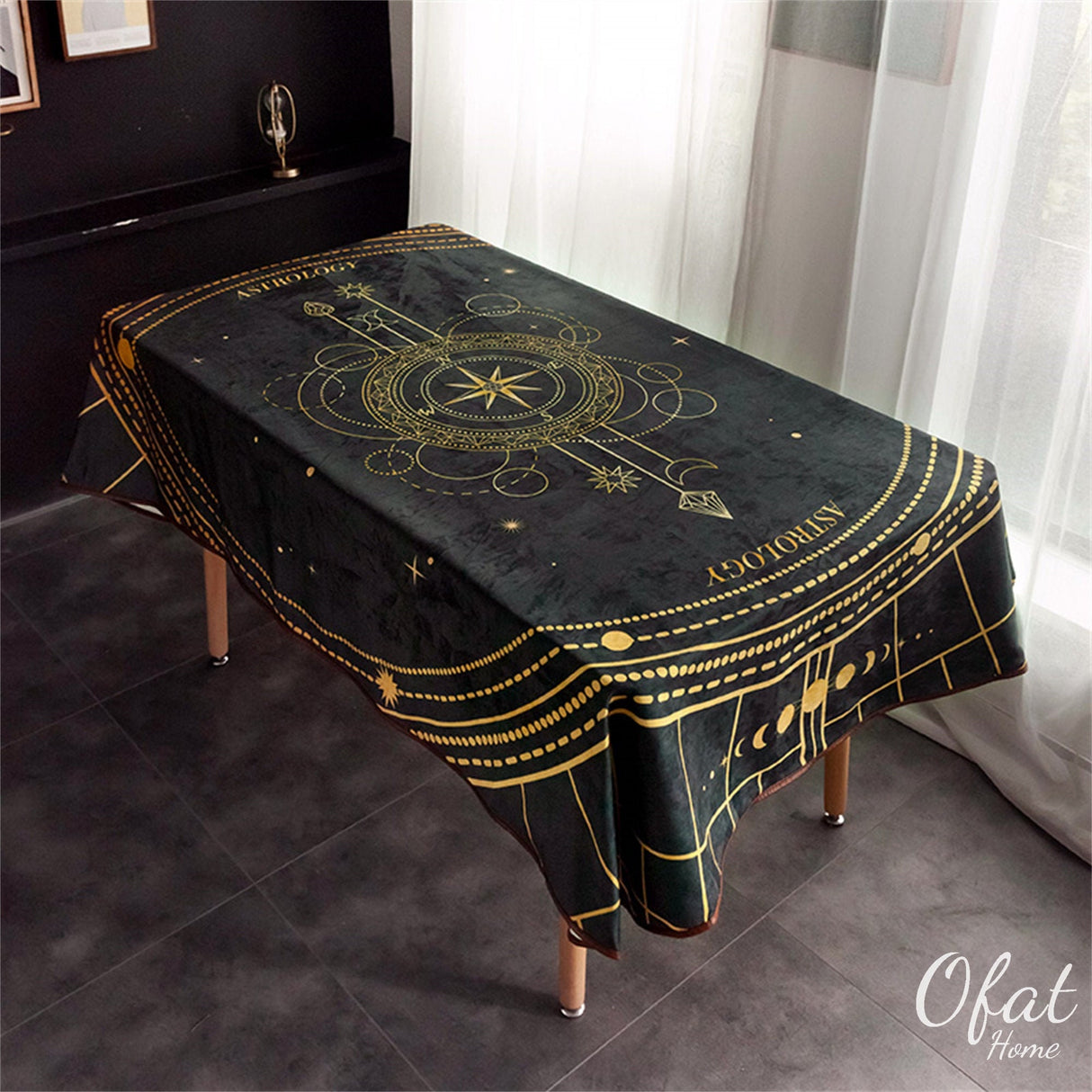 Nordic Tarot Card Tablecloth Home Fabric Classical Waterproof Deck Tablecloth Rectangle Tarot Tablecloths for Home Decor