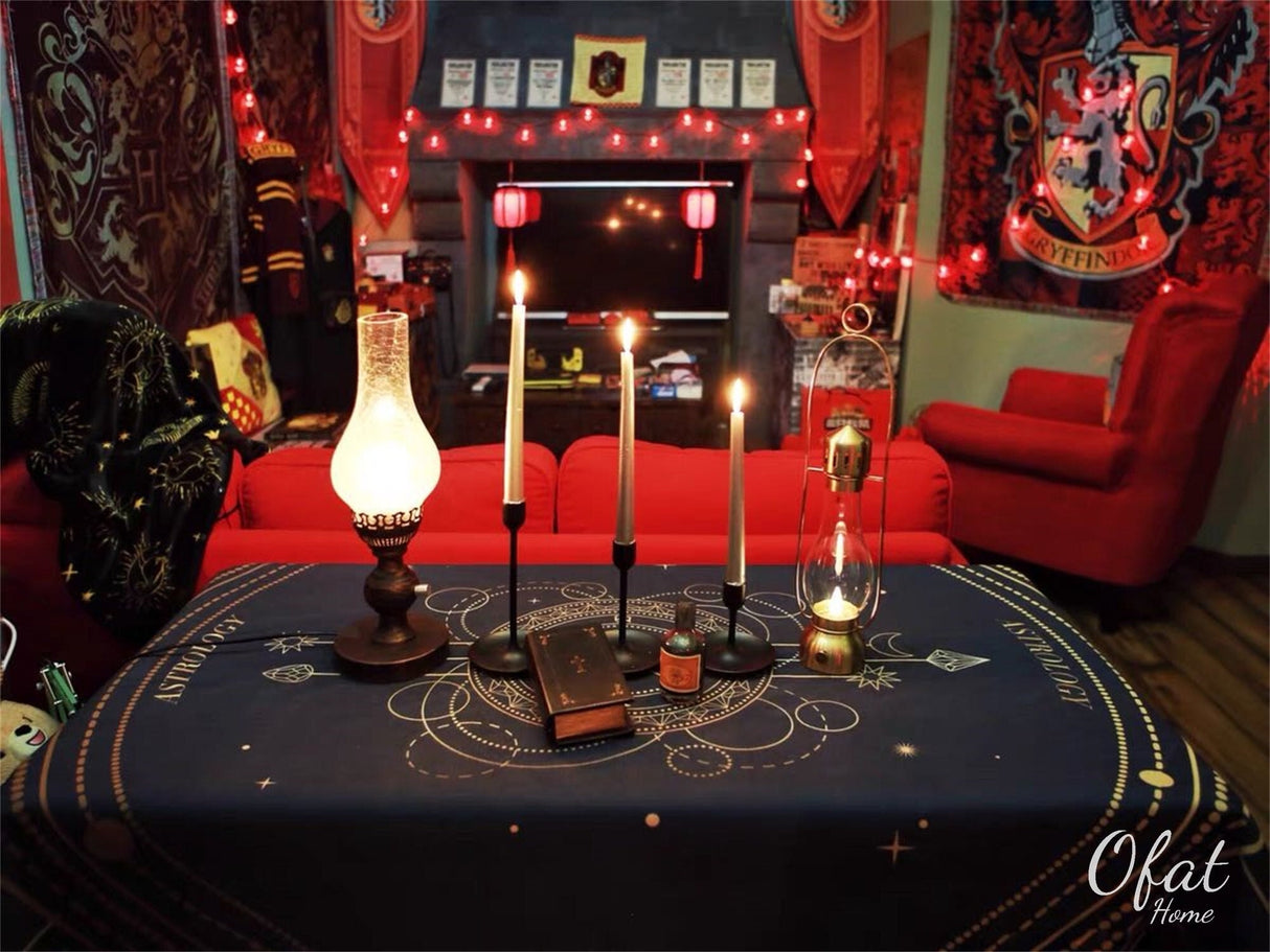 Nordic Tarot Card Tablecloth Home Fabric Classical Waterproof Deck Tablecloth Rectangle Tarot Tablecloths for Home Decor