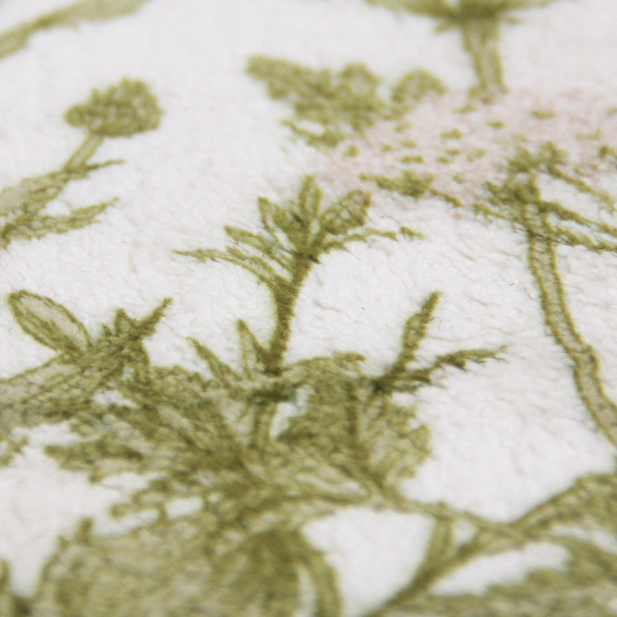 Green Flower Bathroom Rugs Mat, Flora Grass Soft Microfiber Bath Mats, Non Slip Washable Bath Rugs for Bathroom Decor