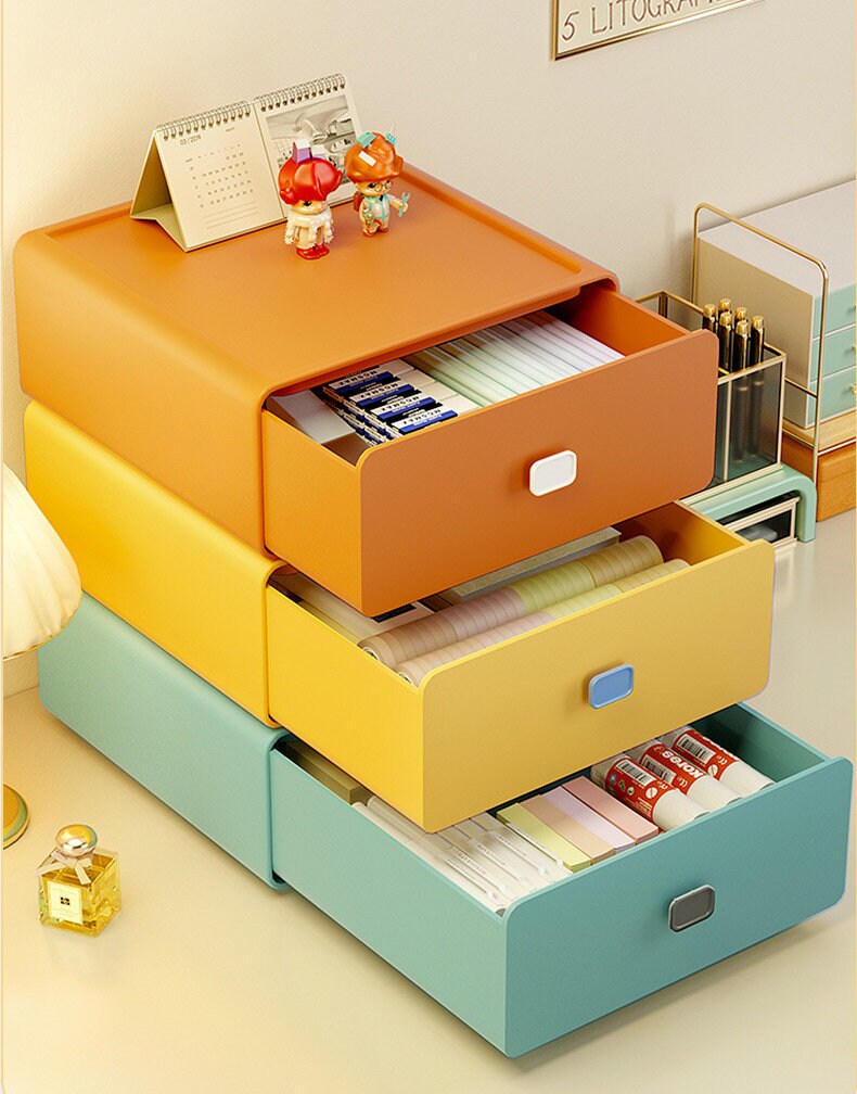 Stylish Pastel Desk Storage Boxes