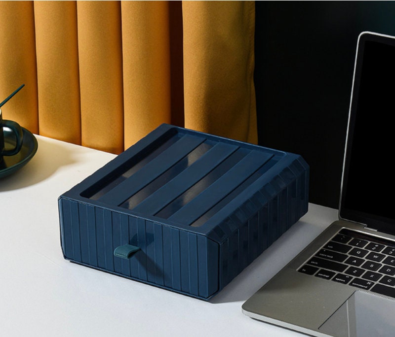 Pastel Coloured Stackable Storage Boxes for Desk