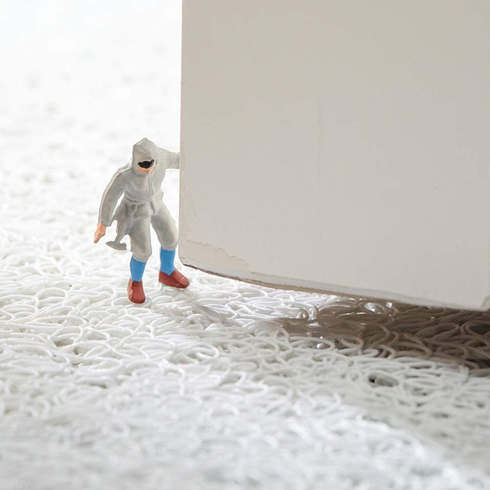 Sun Monstera Coil Doormat, High Quality Anti Skid PVC Door Mats, Anti Fatigue Entryway Mat, Outdoor Door Rug for Home Entrance Floor Carpet