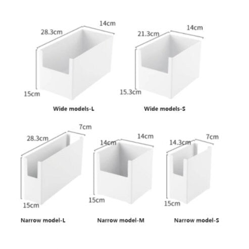 Pastel Coloured Desk/Cabinet Storage Boxes