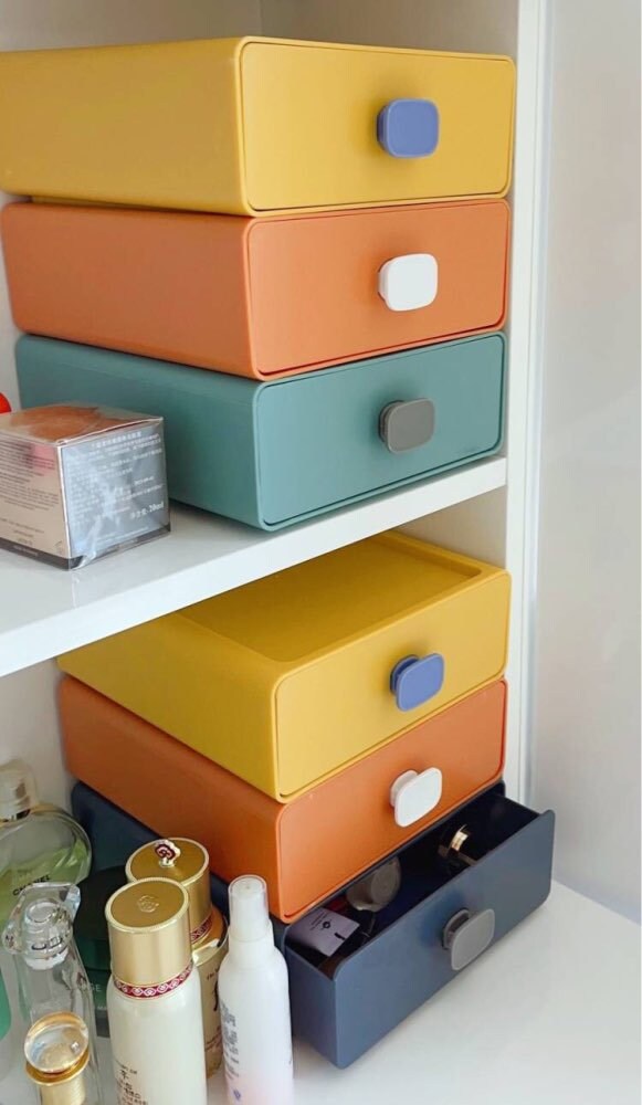 Stylish Pastel Desk Storage Boxes