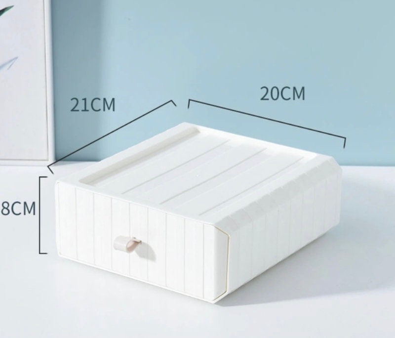 Pastel Coloured Stackable Storage Boxes for Desk