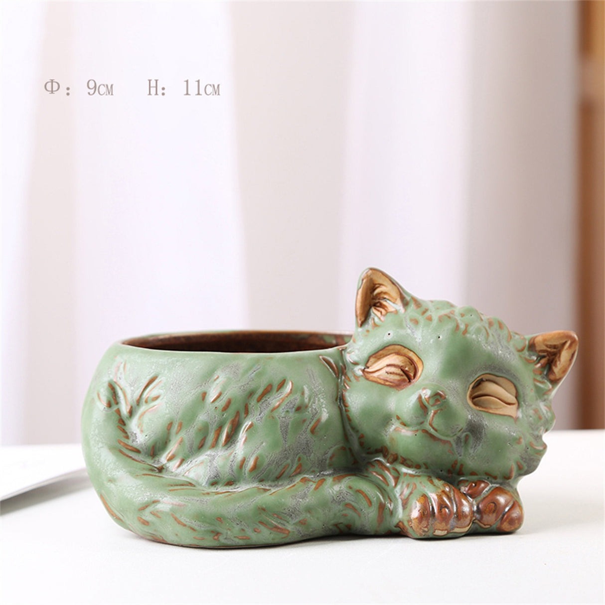 Planters|Ceramic Succulent Planters|Cat Ornaments|Office Decoration|Home Decoration|Modern Planters