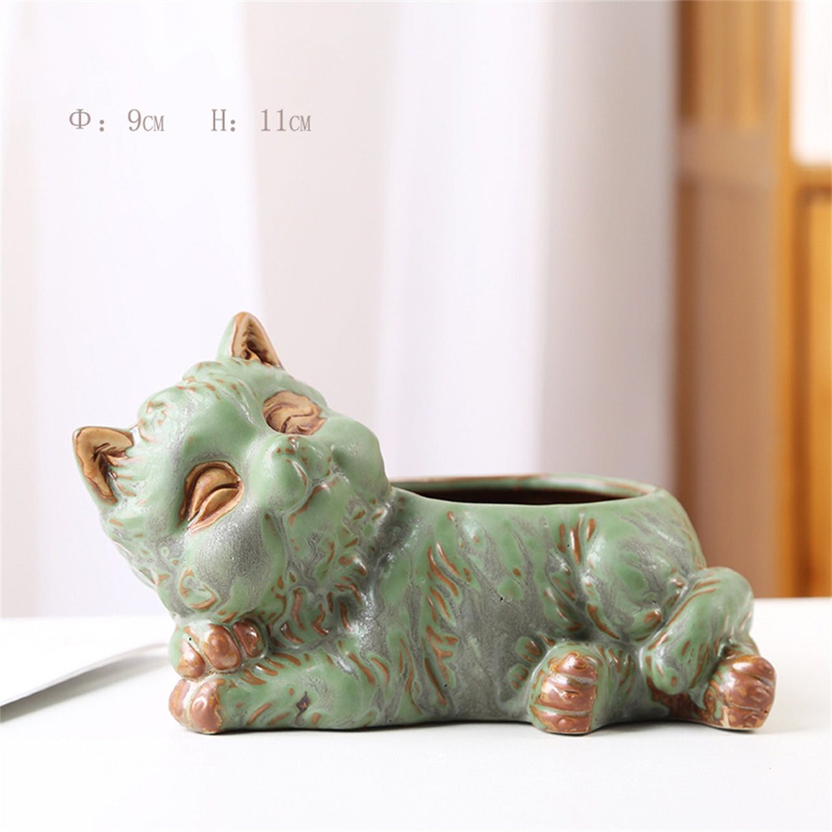 Planters|Ceramic Succulent Planters|Cat Ornaments|Office Decoration|Home Decoration|Modern Planters