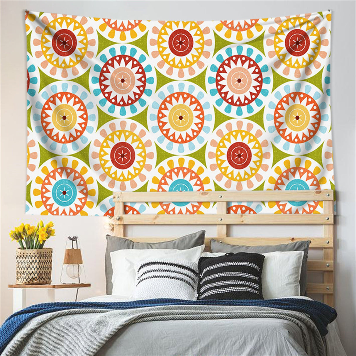 Bohemian Tapestries Colorful Hippy Wall Hanging for Room, landscape for Living Room,Bedroom,Dorm