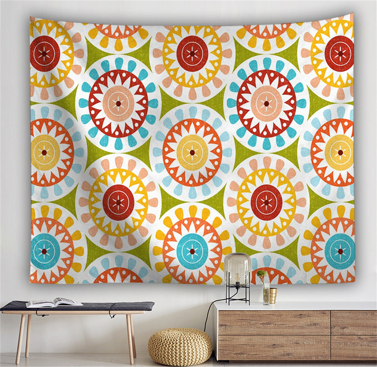 Bohemian Tapestries Colorful Hippy Wall Hanging for Room, landscape for Living Room,Bedroom,Dorm