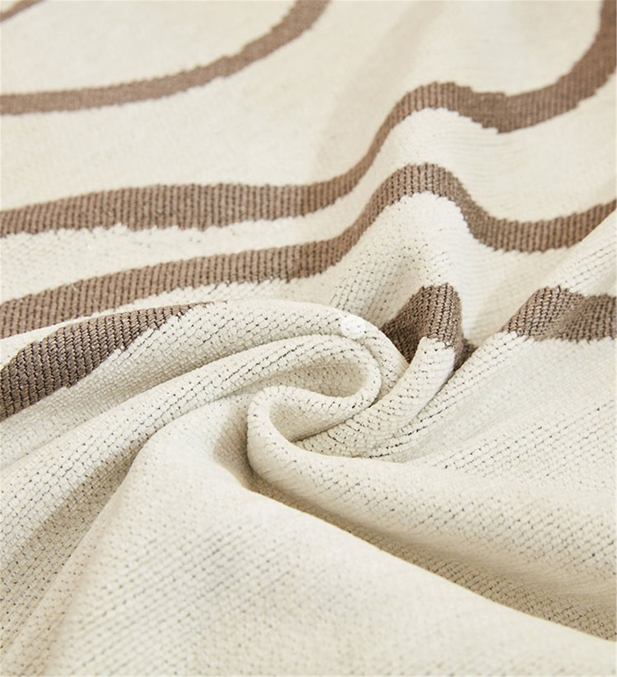 Geometric Line Couch Cover,Minimalist Chenille Couch Cover,Soft Non-Slip Sofa Cover,Washable Cotton Couch Slipcover,Pet Furniture Protector