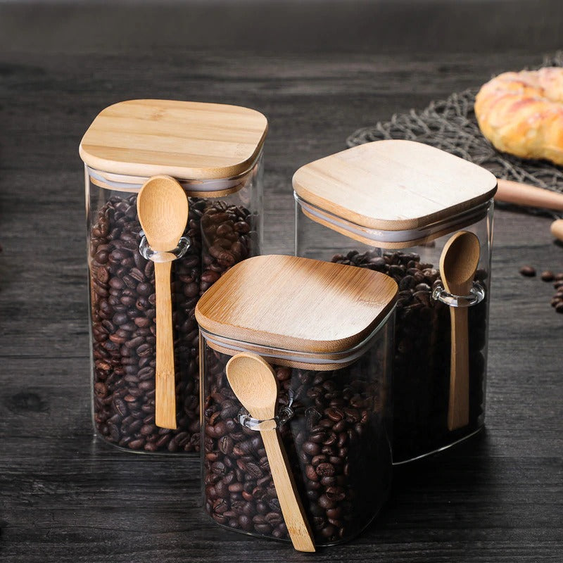 Jansen Storage Jars with Spoon