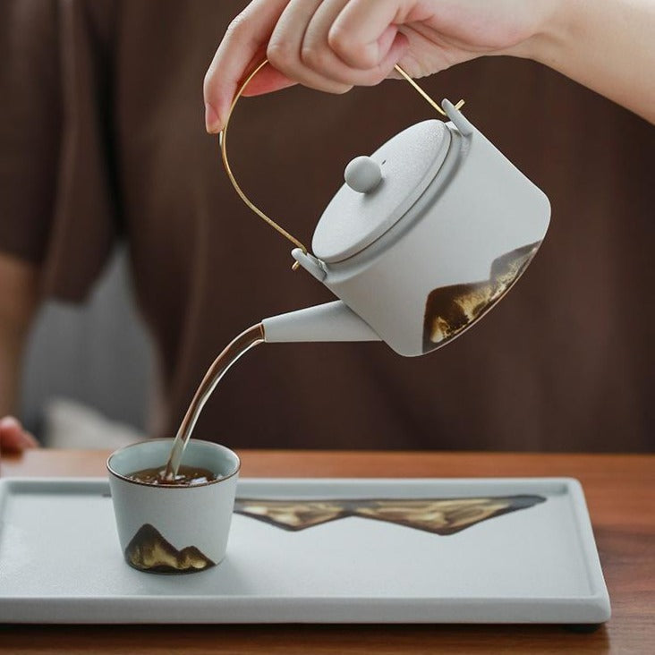 Distant Mountain Tea Tray