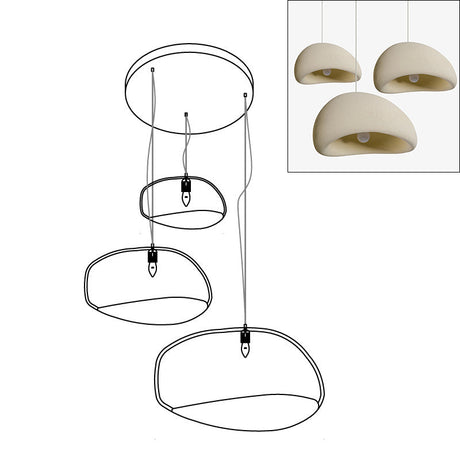 khmara Rough Combination Chandelier