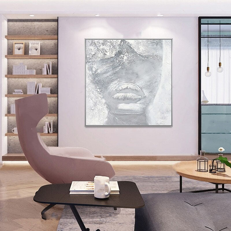 Lady in the Fog Hand Painted Canvas