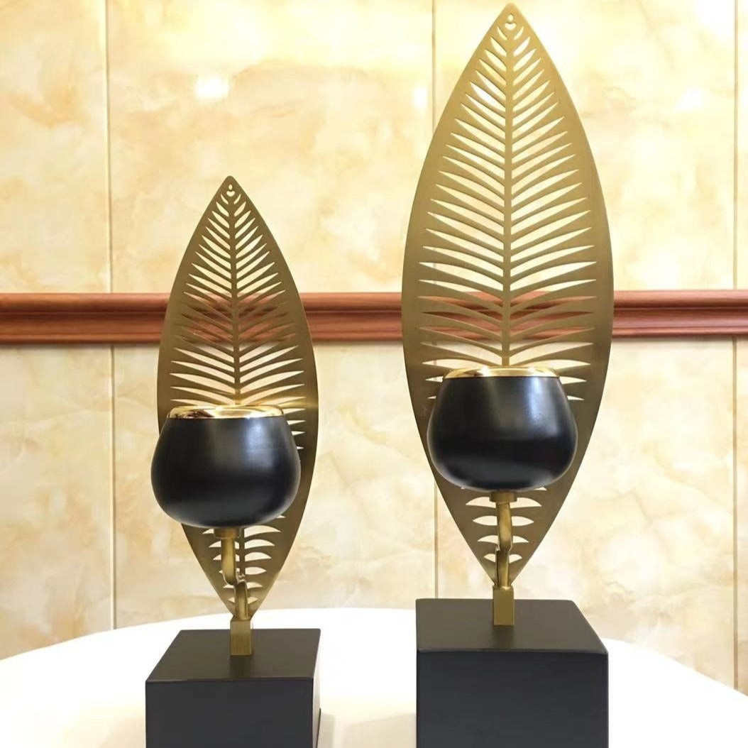 Laila Leaf Candle Holders