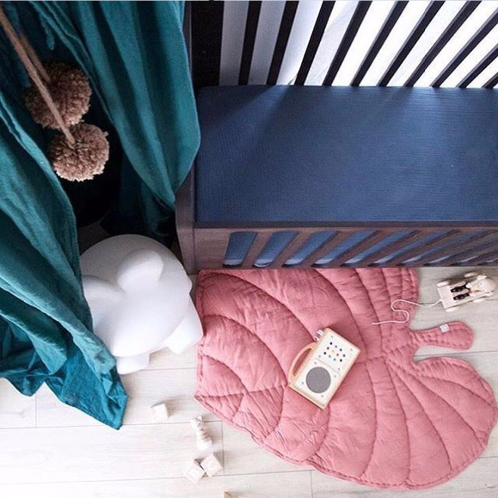 Leaf Rug Floor Mat for Kids Nursery Room