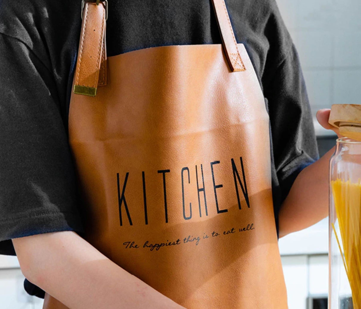 Lincoln Faux Leather Apron