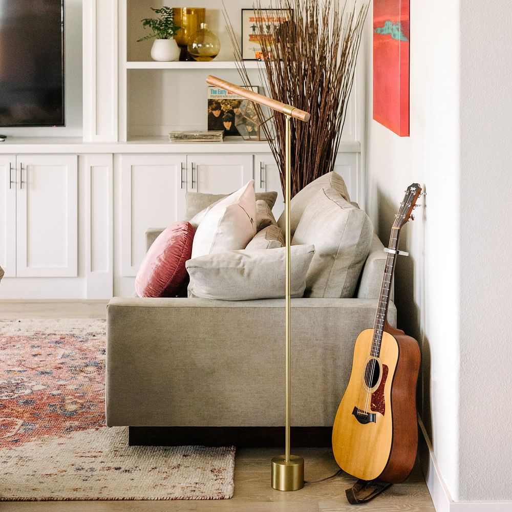 Linear Wood Led Floor Lamp