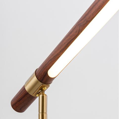 Linear Wood Led Floor Lamp