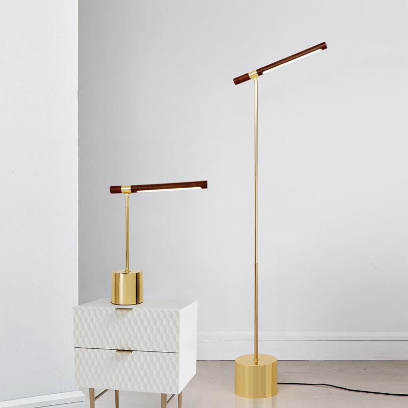 Linear Wood Led Floor Lamp
