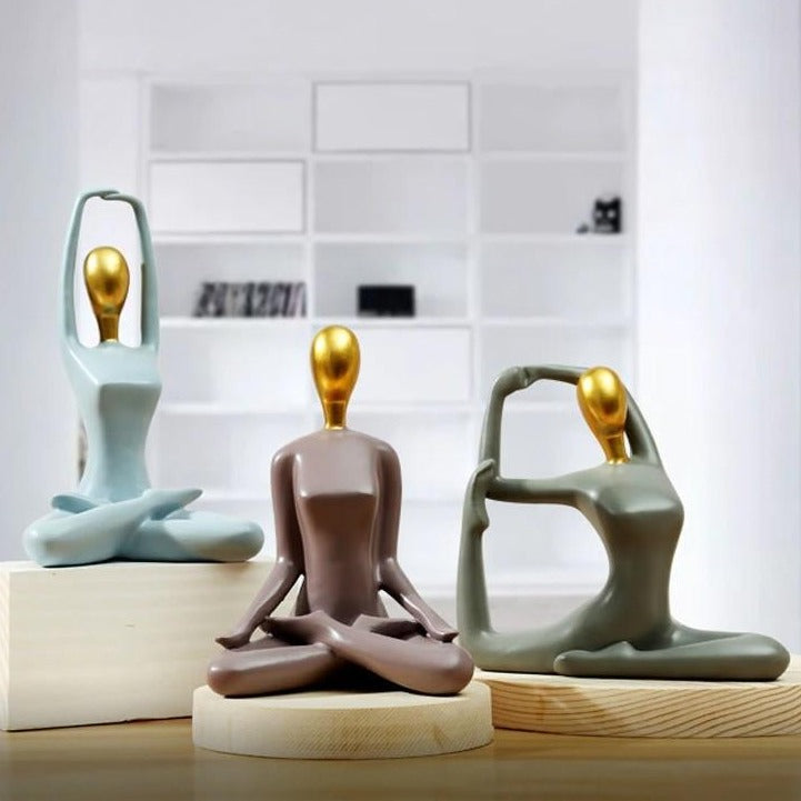Lotus Yoga Statues