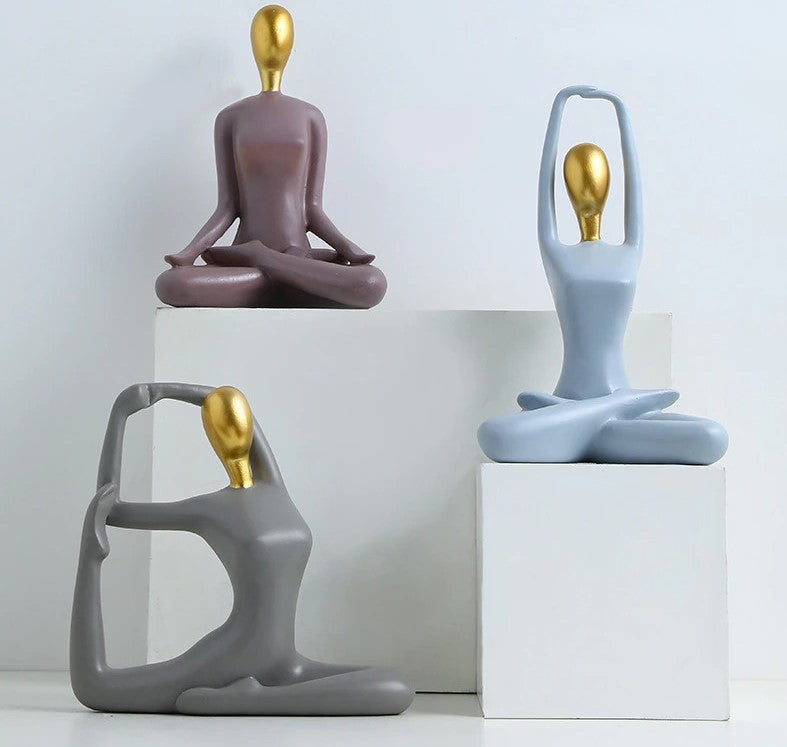 Lotus Yoga Statues