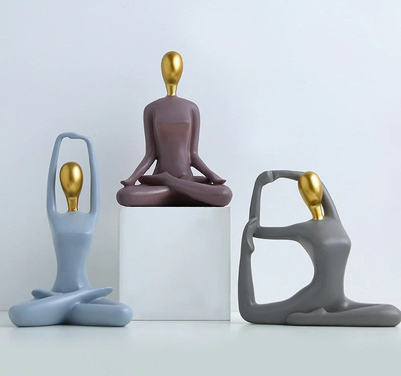 Lotus Yoga Statues