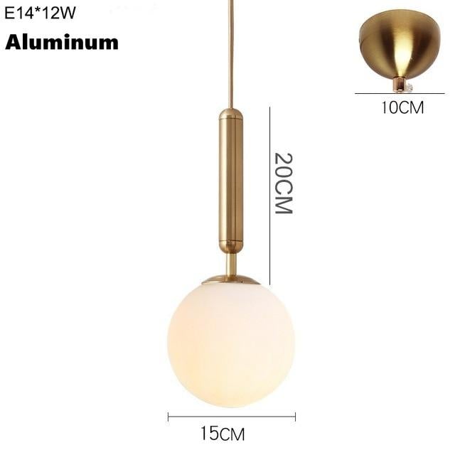 Luky - Modern Nordic Brass Pendant Light